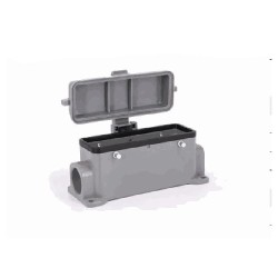 Embase en saillie 24B, Aluminium moulé sous pression, Alliage de zinc moulé, IP65, Sortie horizontale, M25